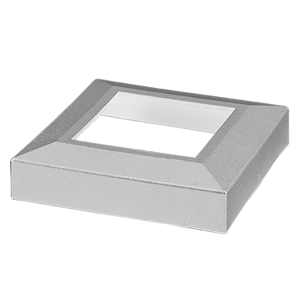 3" Square Post Skirt - Aluminum (Textured White Shown)
