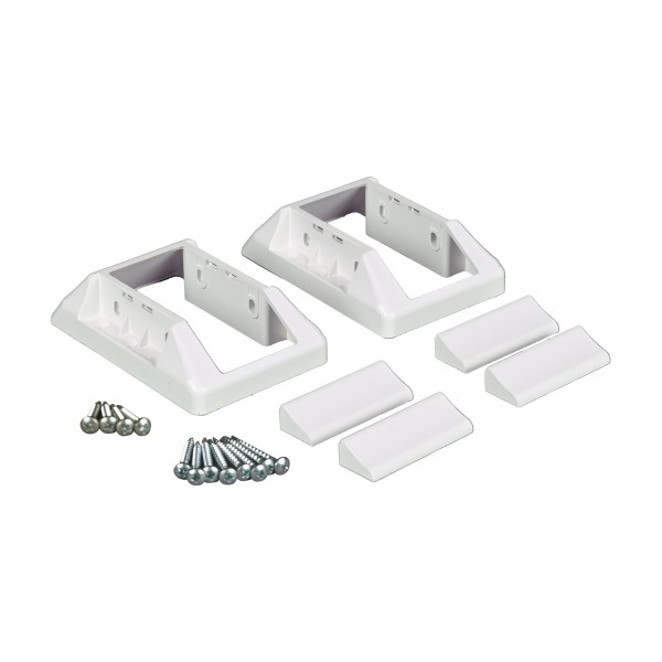 LMT 1935-WHITE Rail 2" x 3.5" Stair Kit for Vinyl Railing (Upper and Lower) (White)