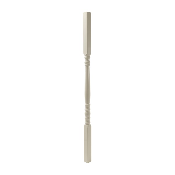 LMT 1 1/2 Sq x 36 1/2 Traditional Baluster Thermoformed Vinyl Spindle For Vinyl Railing (Almond) - 3100-36.5-ALMOND