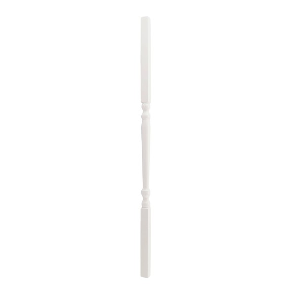 LMT 1 1/4" Sq x 38" Colonial Baluster Thermoformed Vinyl Spindle For Vinyl Railing (White)