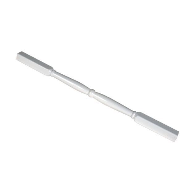 LMT 1 1/2" Sq x 39" Classic Baluster Thermoformed Vinyl Spindle For Vinyl Railing (White)