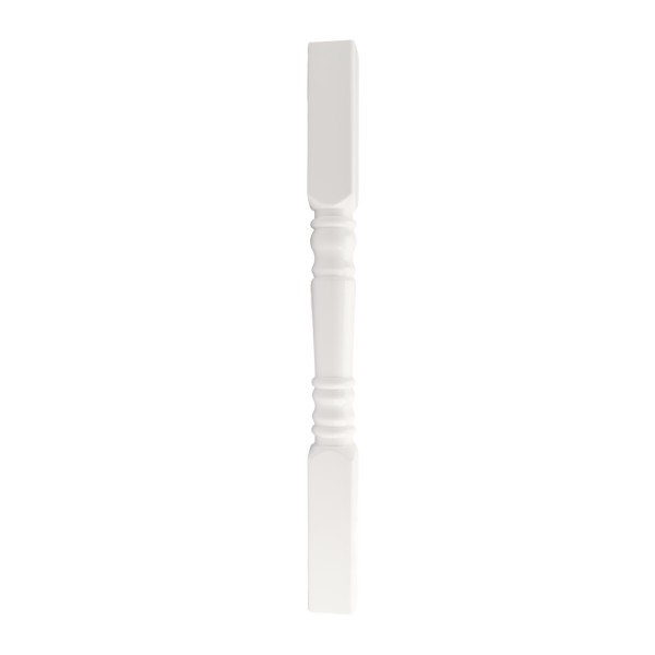 LMT 4" Sq. x 48" Vinyl Non-Structural Newel Post For Vinyl Porch Posts - White (NewelPorchPosts)