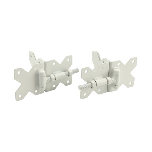 LMT Stainless Steel Commercial Hinge Set (White Stainless Steel) - 4000-WHITE