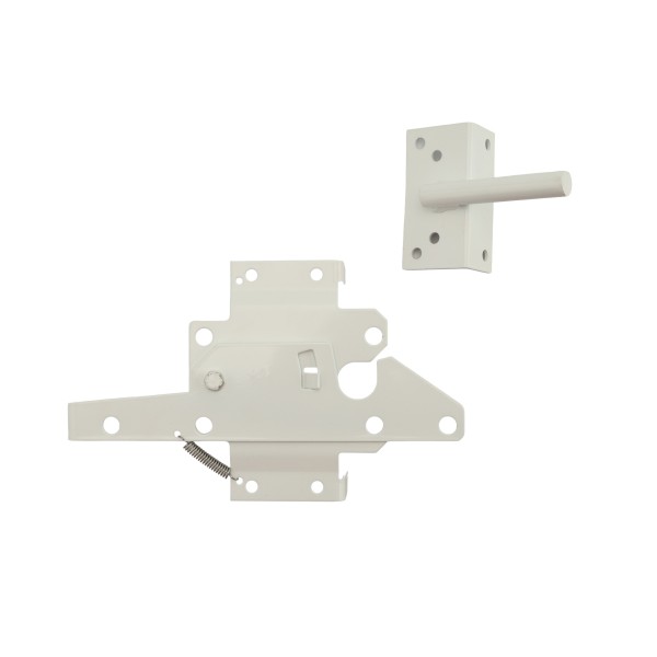 LMT Stainless Steel Commercial Latch Set (White Stainless Steel) - 4001-WHITE