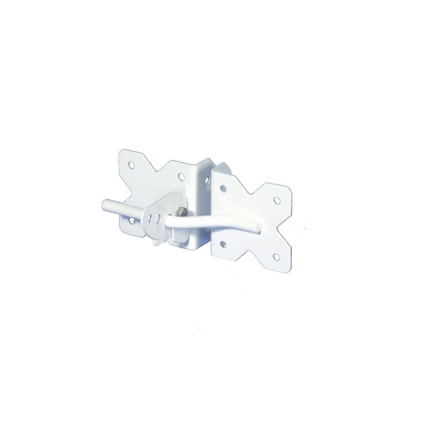 LMT Stainless Steel Self Closing Latch (White Stainless Steel) - 4004-WHITE