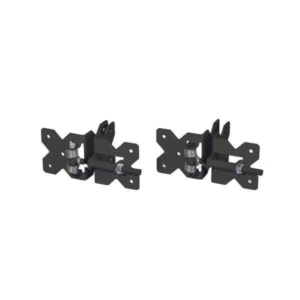LMT 3" x 3" Adjustable, Self-Closing Stainless Steel Hinge For Vinyl Fence Gates (Black) - 4020-BLACK