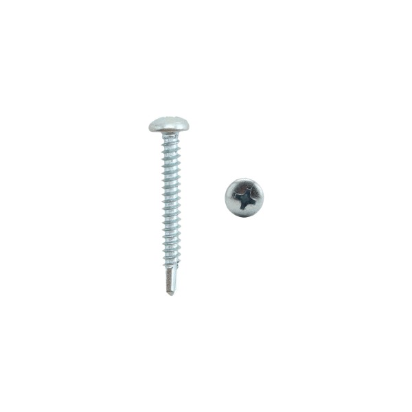#10 x 1 1/2" Self Drilling Screw Pan Head Phillips for Vinyl Fence Professional Install - LMT 4028 (GeneralUse)
