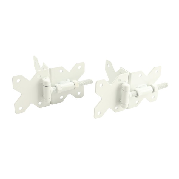 LMT Stainless Steel Residential Hinge Set (White Stainless Steel) - 4100-WHITE
