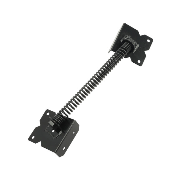 LMT 13" Self-Closing, Adjustable Stainless Steel Gate Spring For Vinyl Fence Gates (Black)