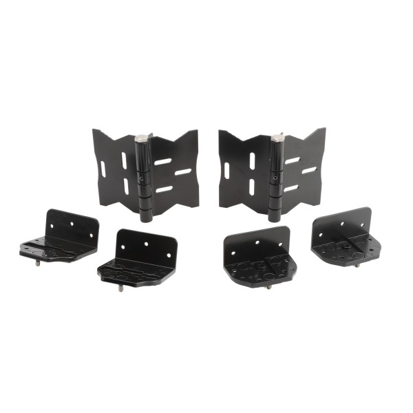 LMT 5" x 2" Self-Closing, Adjustable Stainless Steel Hinge For Vinyl Fence Gates (Pair) Black