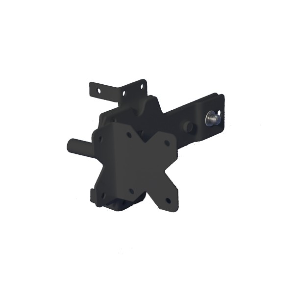 LMT 3" x 1 1/4" Premium Self-Closing Reversible, Lockable Stainless Steel Latch For Vinyl Fence Gates (Pair) Black - 4108-BLACK