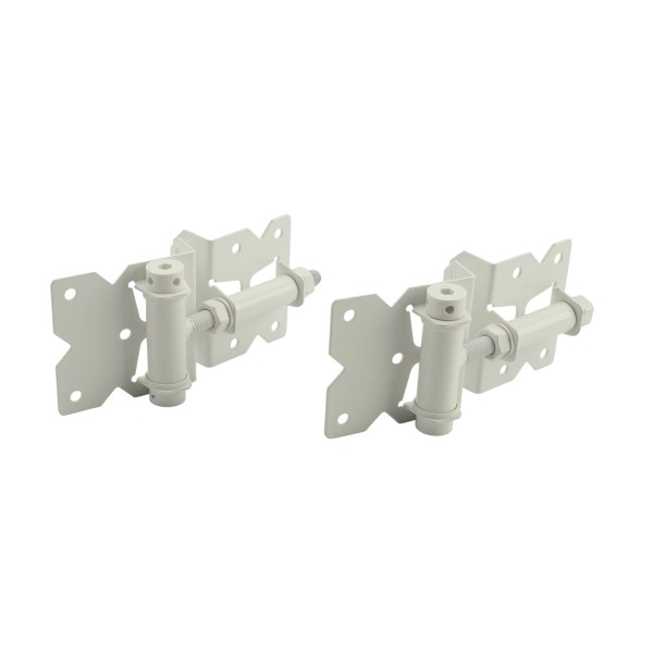 LMT Stainless Steel Comm./Res. Self Closing Hinge Set (White Stainless Steel) - 4111-WHITE