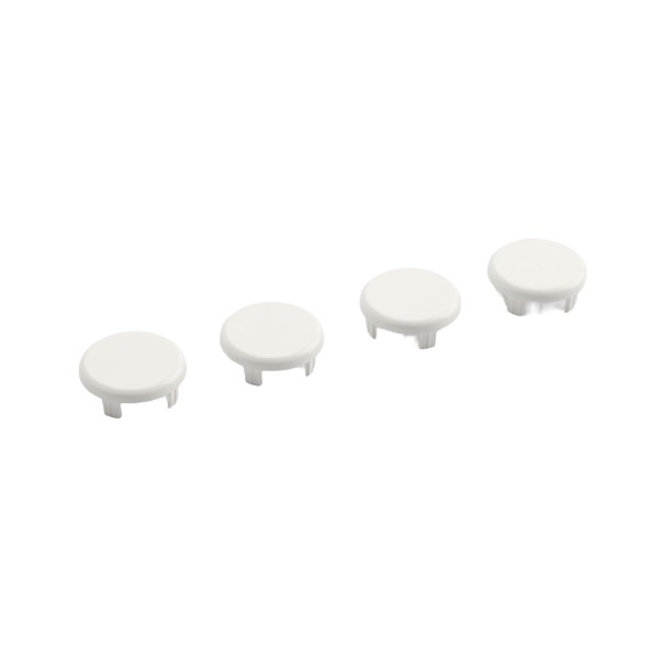 LMT ADA-Compliant Rail End Caps for ADA-Compliant Hand Railing (Pack of 4) (White)