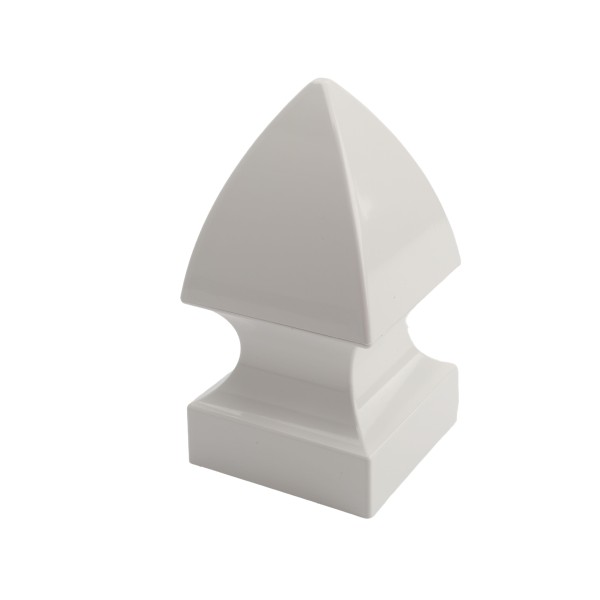 5" x 5" Sq. Gothic Vinyl Post Cap - White LMT 1312-W (PostCaps)