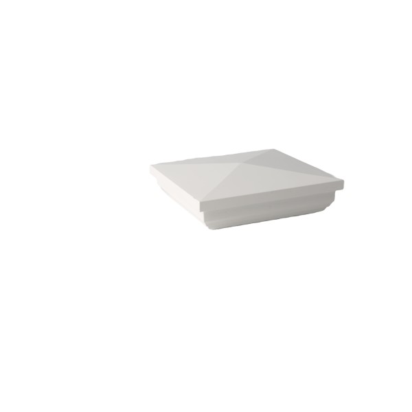 4" x 4" Sq New England Vinyl Post Cap (White) - Bufftech 70426