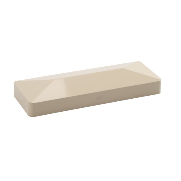 LMT 2" x 6" External Vinyl End Cap for Vinyl Fence Posts (Almond) - EEC-260-ALMOND (EndCaps)