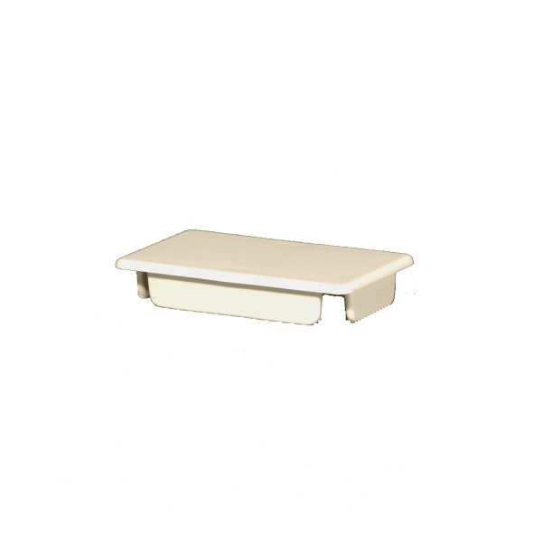 LMT L-1050-BEIGE 2" x 3 1/2" (1.780" x 3.300" ID) Internal Vinyl End Cap for Vinyl Fence Posts (Beige)