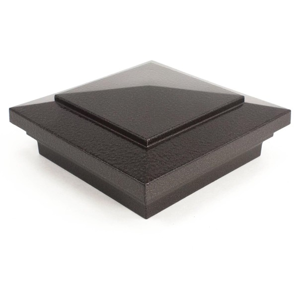 4" x 4"Cape May Style Vinyl Post Cap - Antique Brown