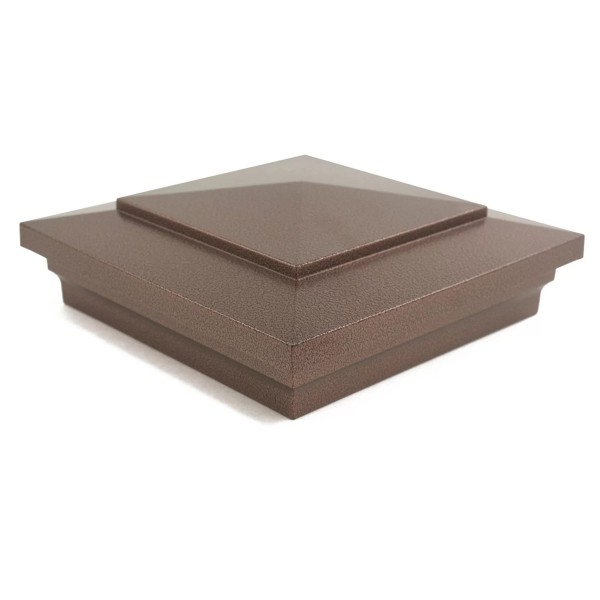 4.5" (4 1/2" x 4 1/2") Cape May Style Vinyl Post Cap - Antique Copper