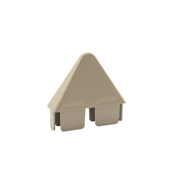 LMT 7/8" x 3" (0.700" x 2.855" ID) Sharp Vinyl Picket Cap for Vinyl Fence Posts (Khaki) - P-78S-KK