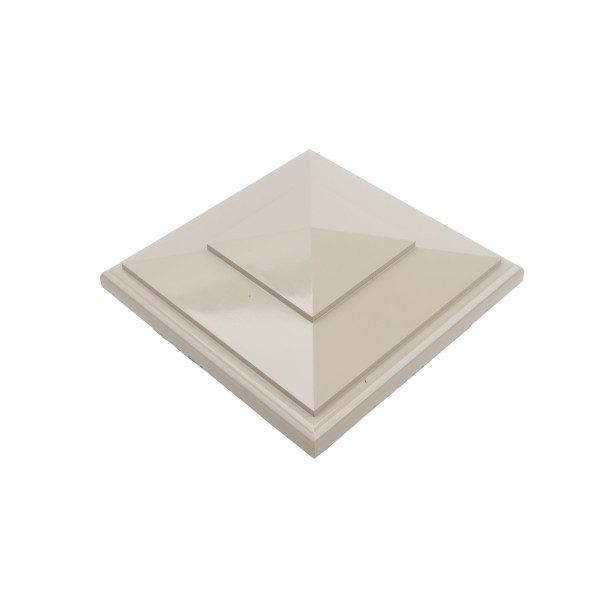 LMT S-55NE-KK 5" x 5" Classic New England Vinyl Post Cap - Khaki