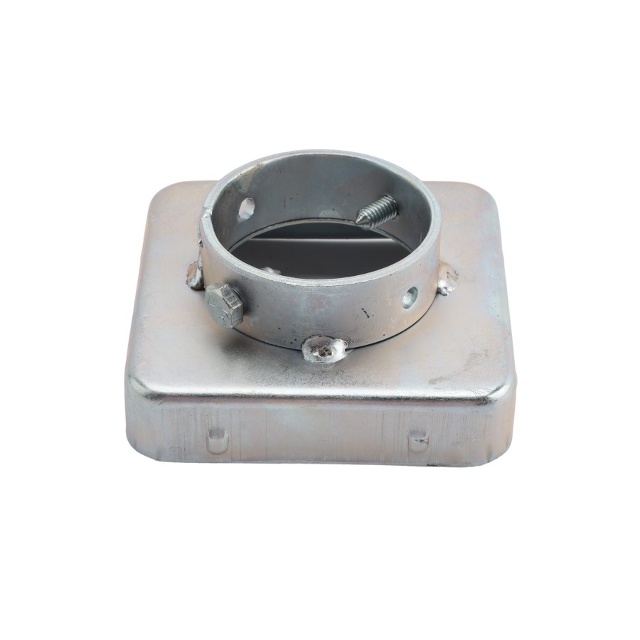 Steel No Dig Donuts for 5" x 5" Vinyl Posts and 2 1/2" (2 3/8" OD) Pipe ...