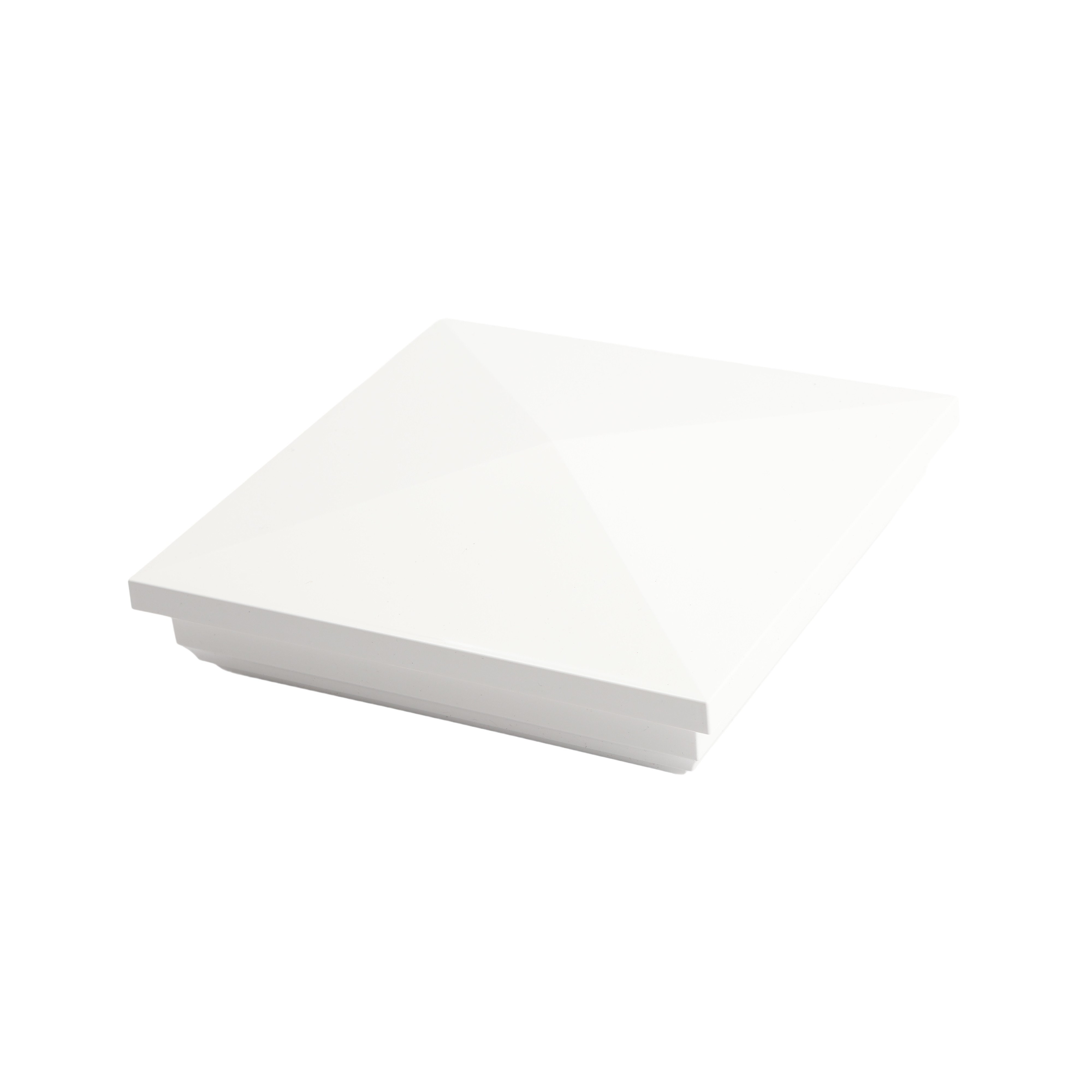 Veranda 5 in. x 5 in. White Vinyl New England Fence Post Cap