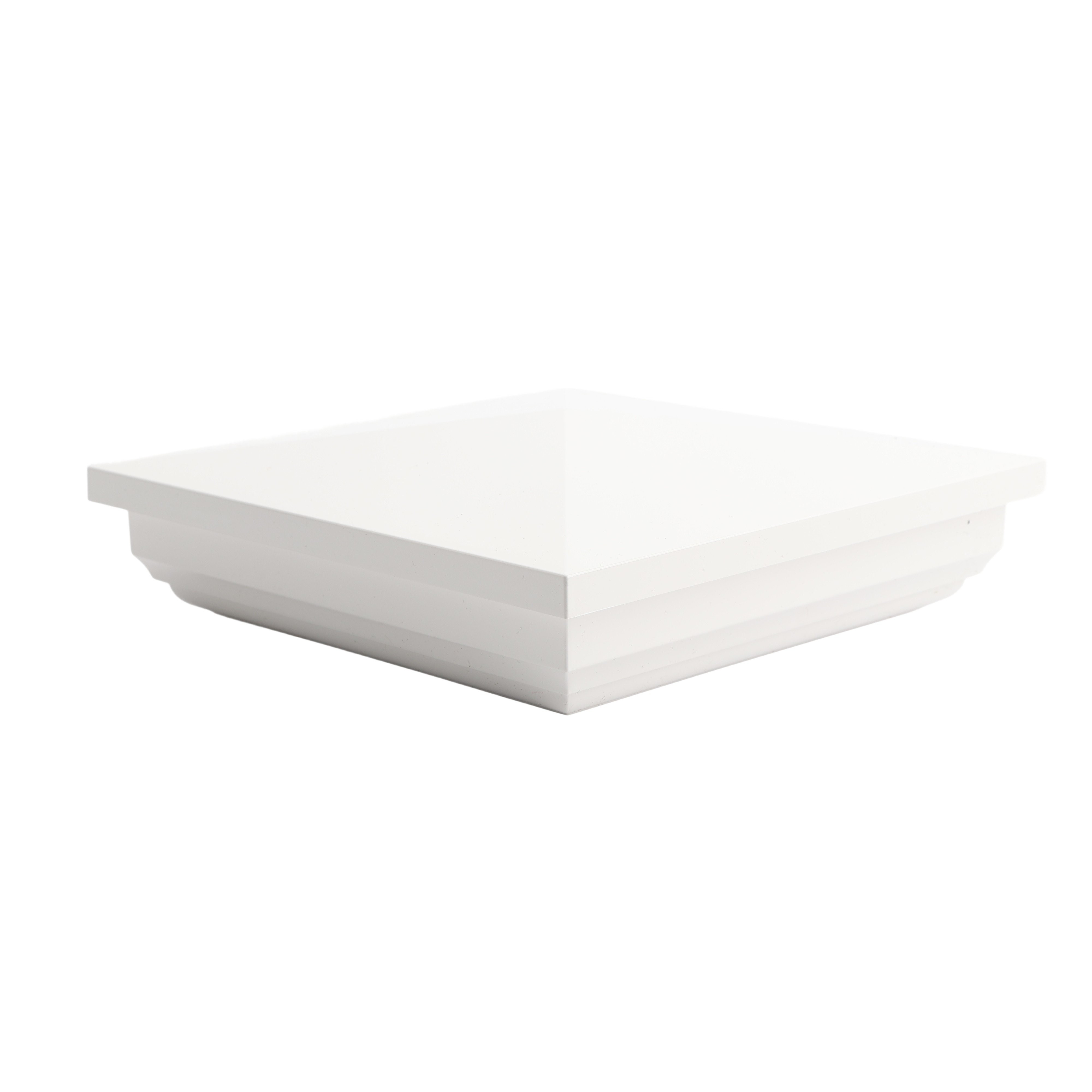 Veranda 5 in. x 5 in. White Vinyl New England Fence Post Cap