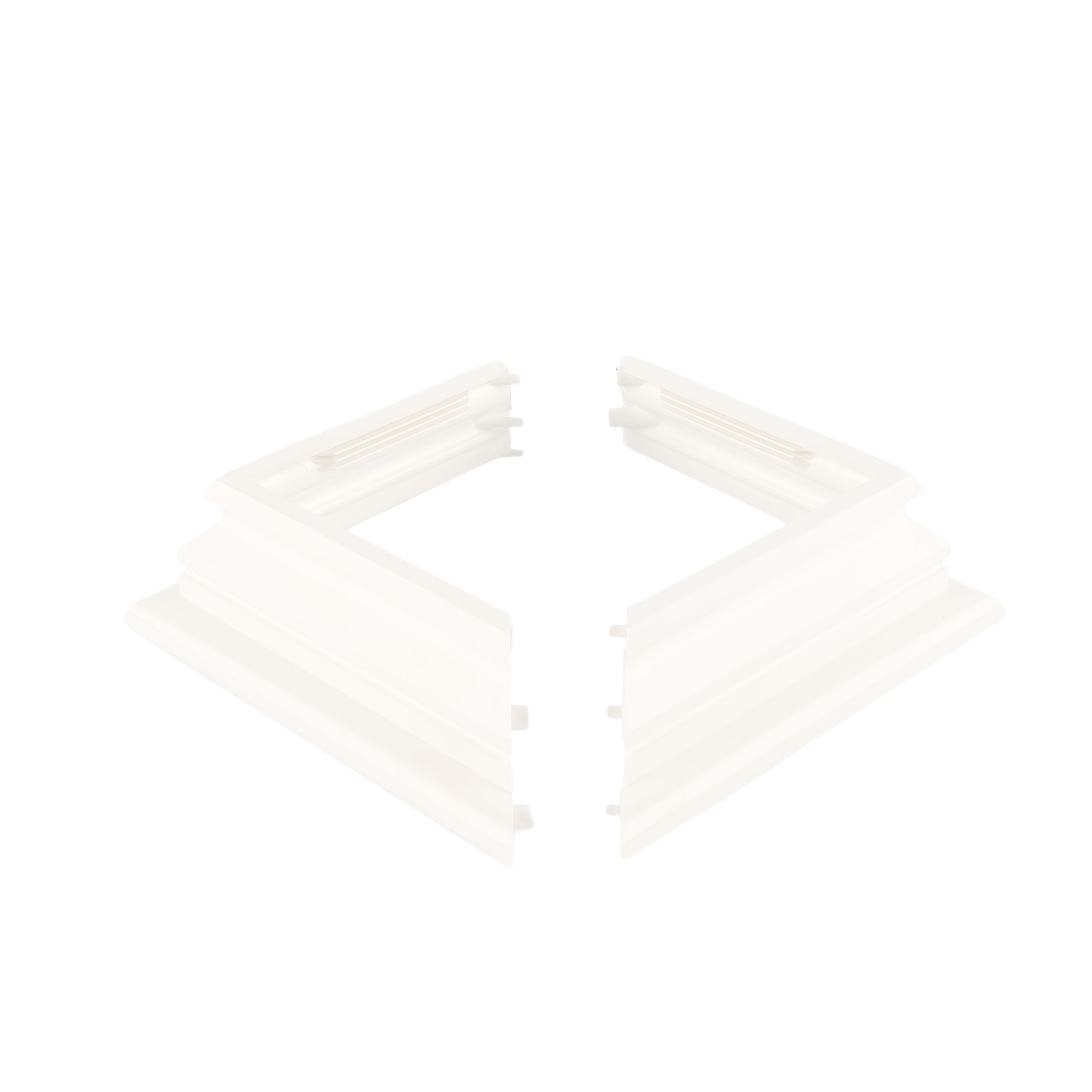 LMT 5 Sq. Federation Two Piece Vinyl Post Skirt for Vinyl Fence Posts White 1138 WHITE Vinyl Fence Fittings