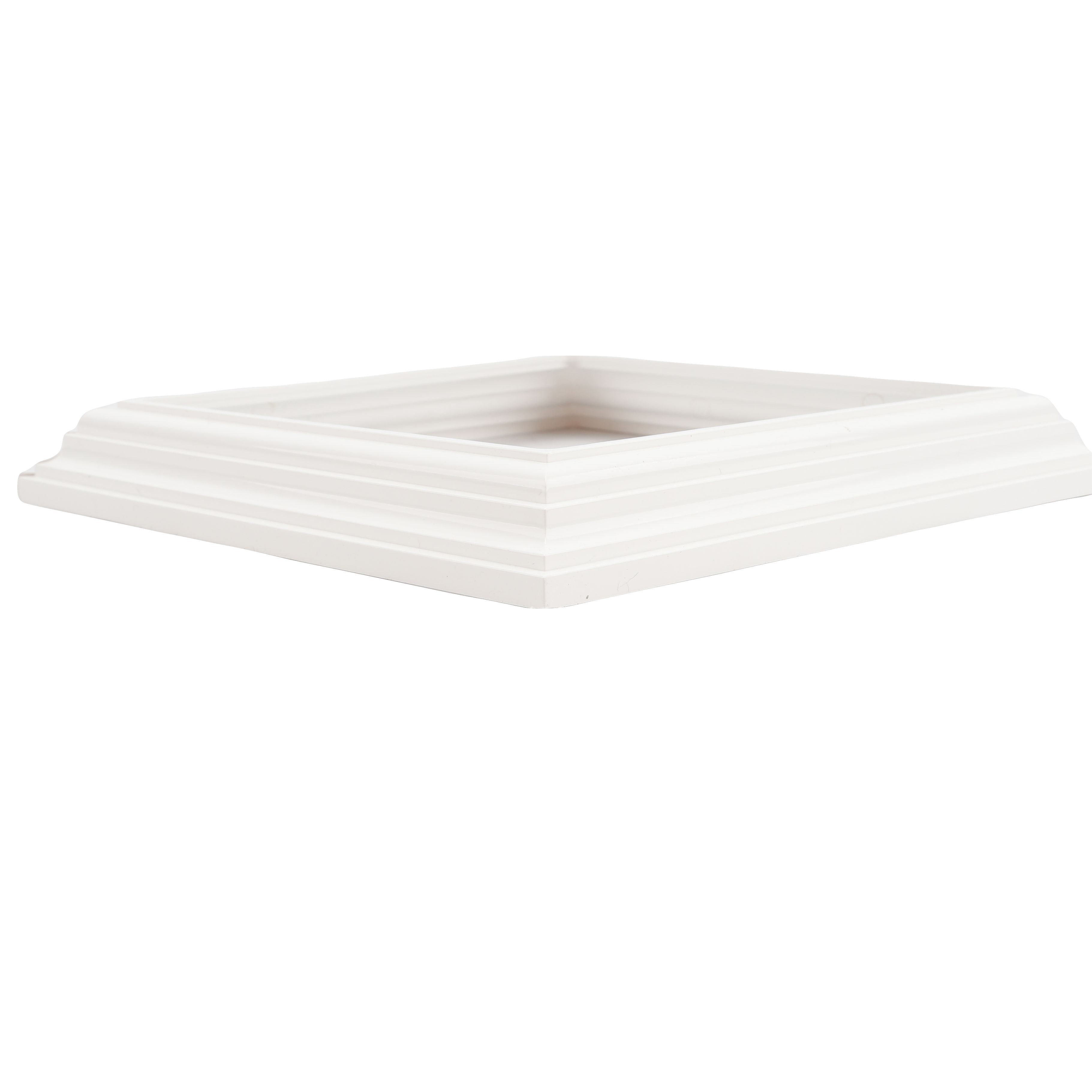 LMT 6 Sq. Two Piece Vinyl Post Skirt for Vinyl Fence Posts White 1464 WHITE