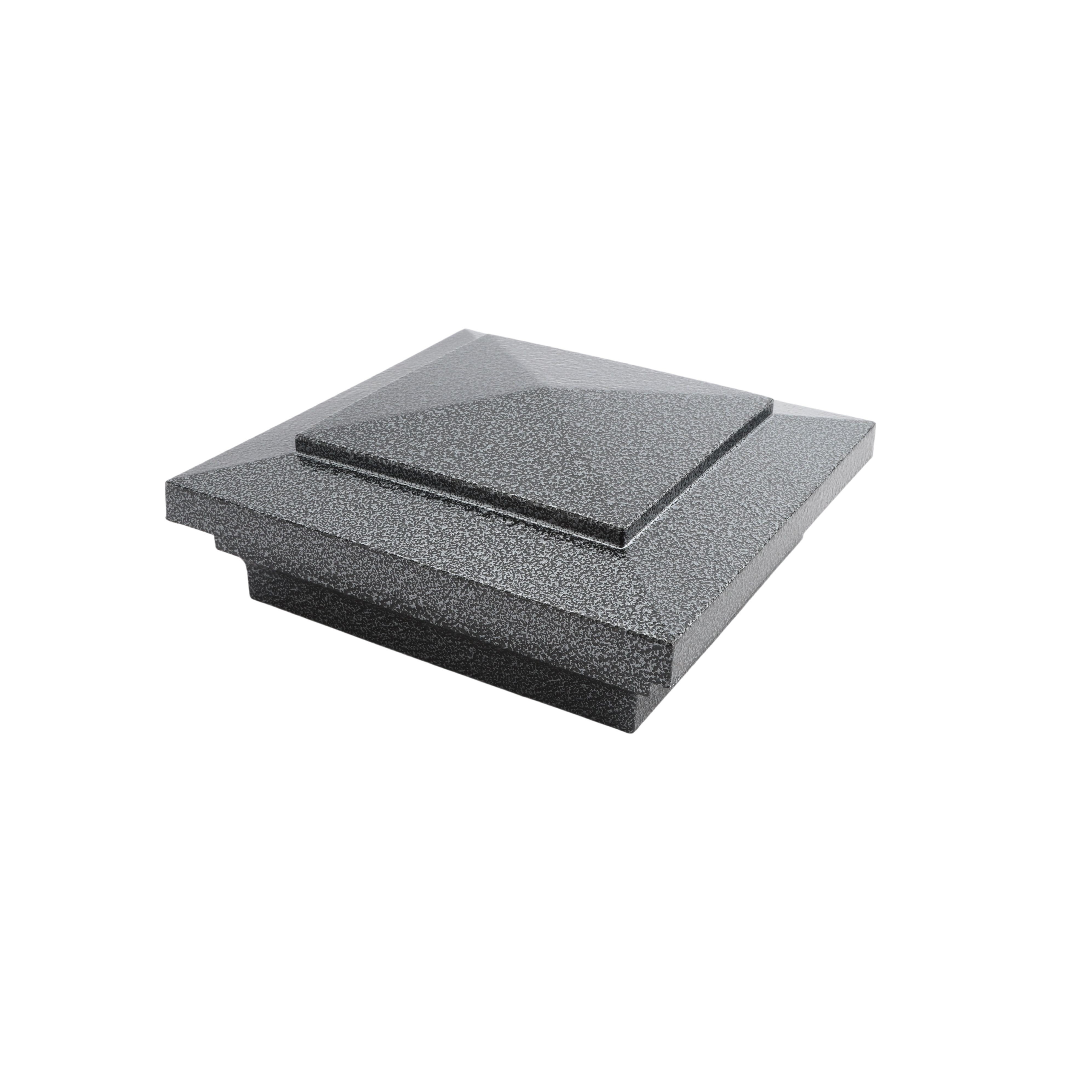 4.5" (4 1/2" x 4 1/2") Cape May Style Vinyl Post Cap - Antique Gray ...