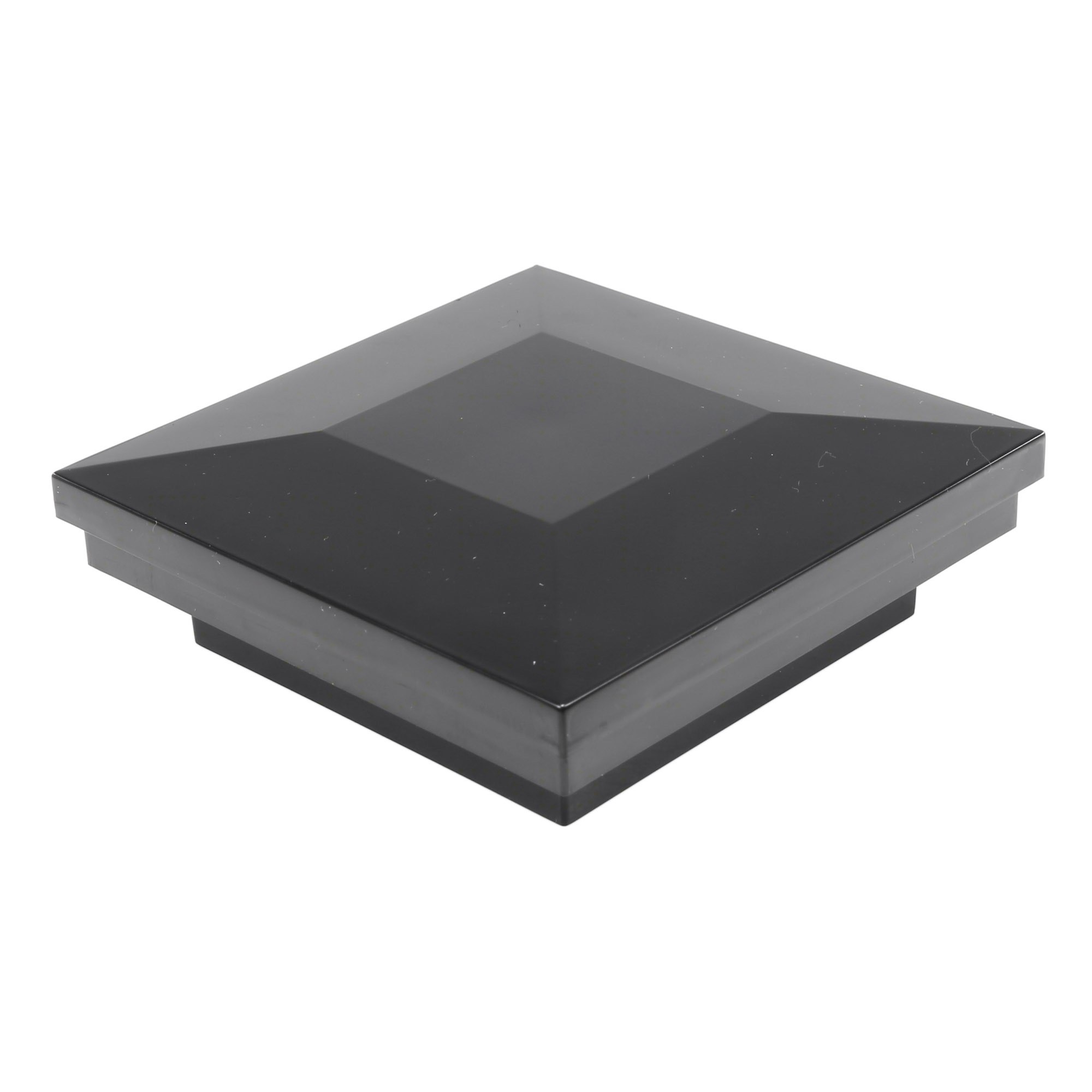 2 1/2" x 2 1/2" Sq. Ornamental Vinyl Post Cap 1741B Black Vinyl