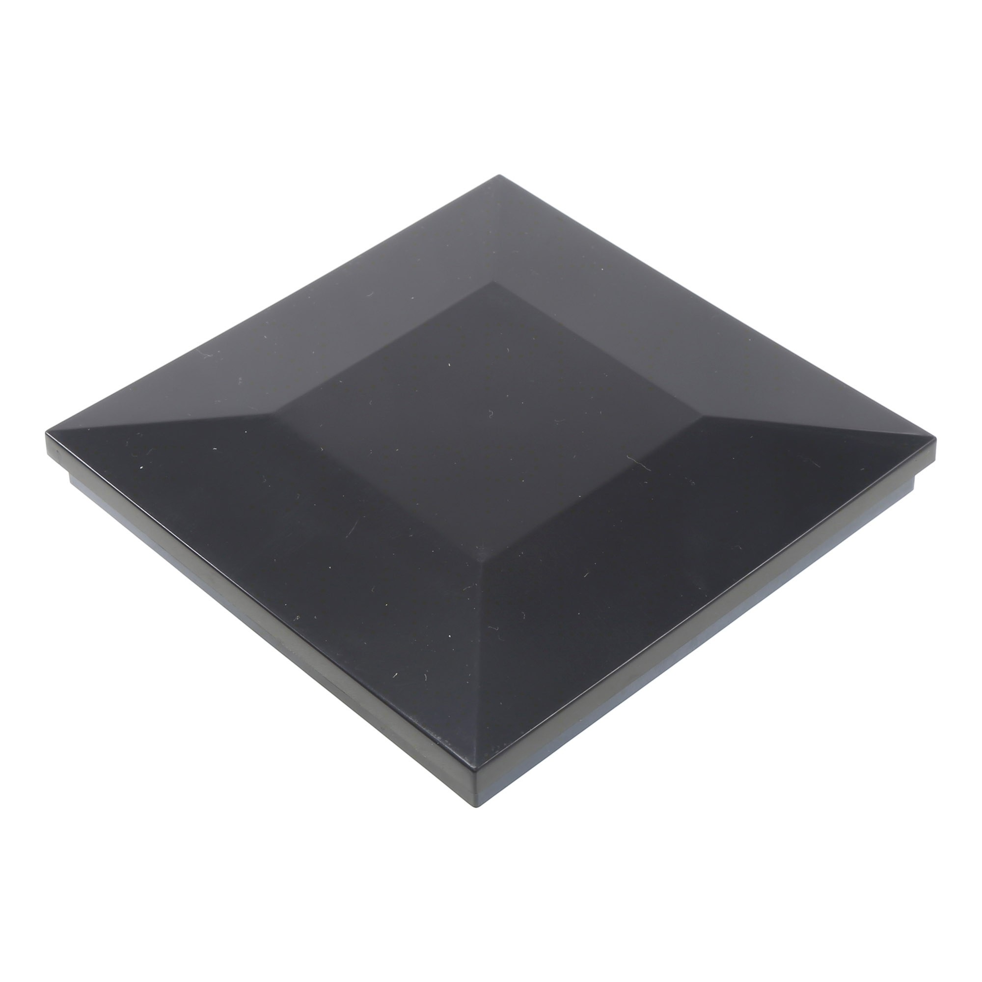 3 1/2" x 3 1/2" Sq. Ornamental Vinyl Post Cap 1743B Black Vinyl