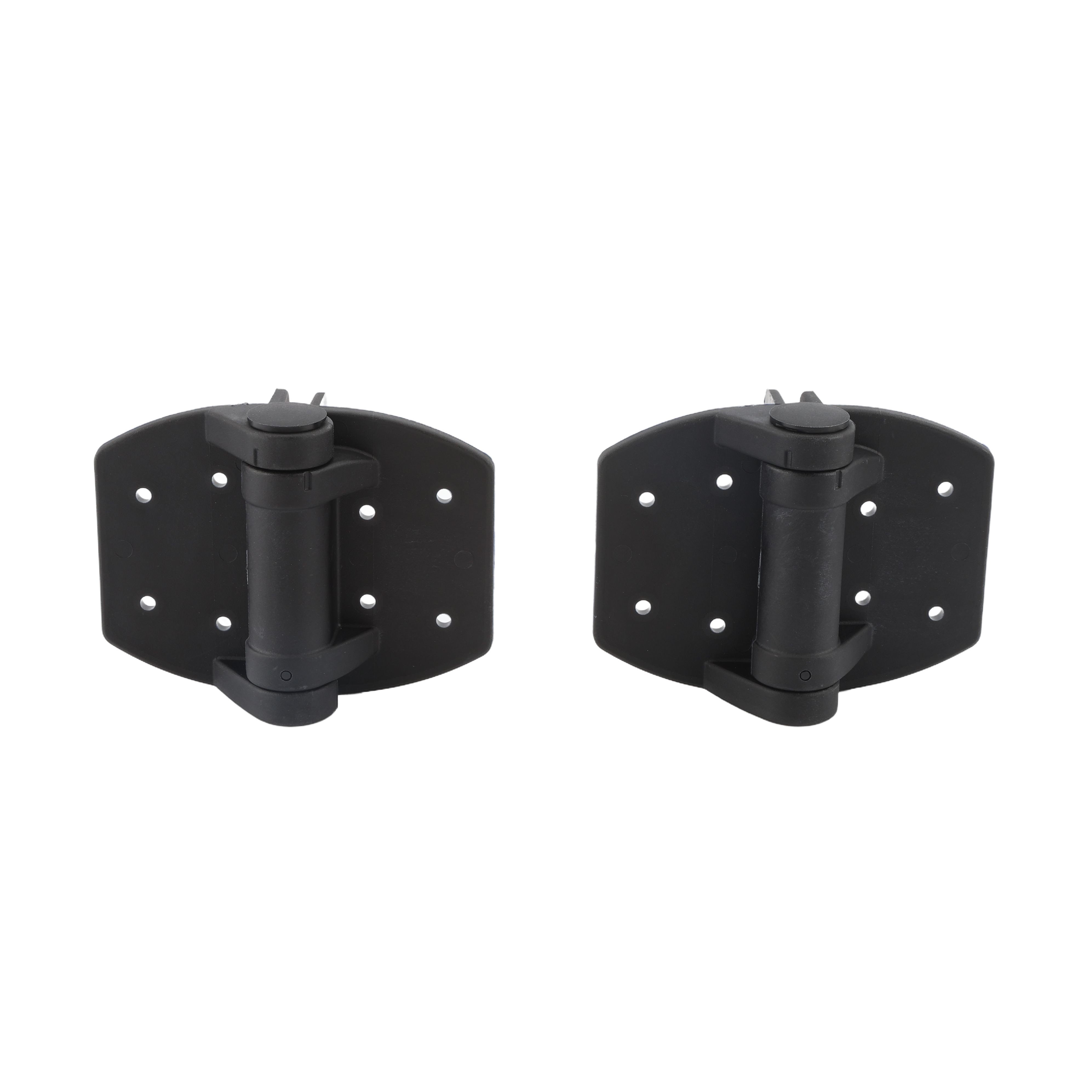 Nylon Spring Loaded Gate Hinges (Black) Vinyl Fence Fittings
