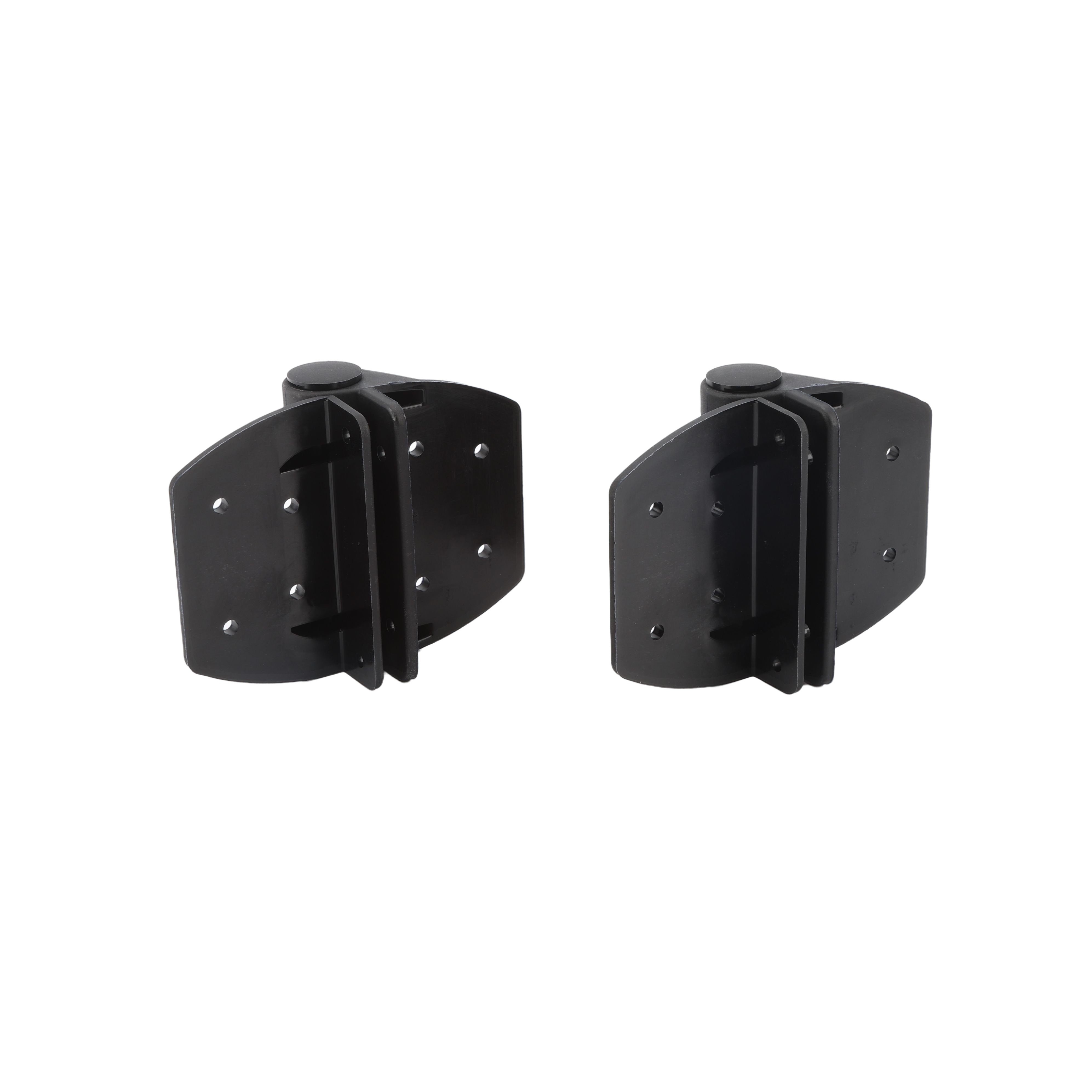 Nylon Spring Loaded Gate Hinges (Black) Vinyl Fence Fittings
