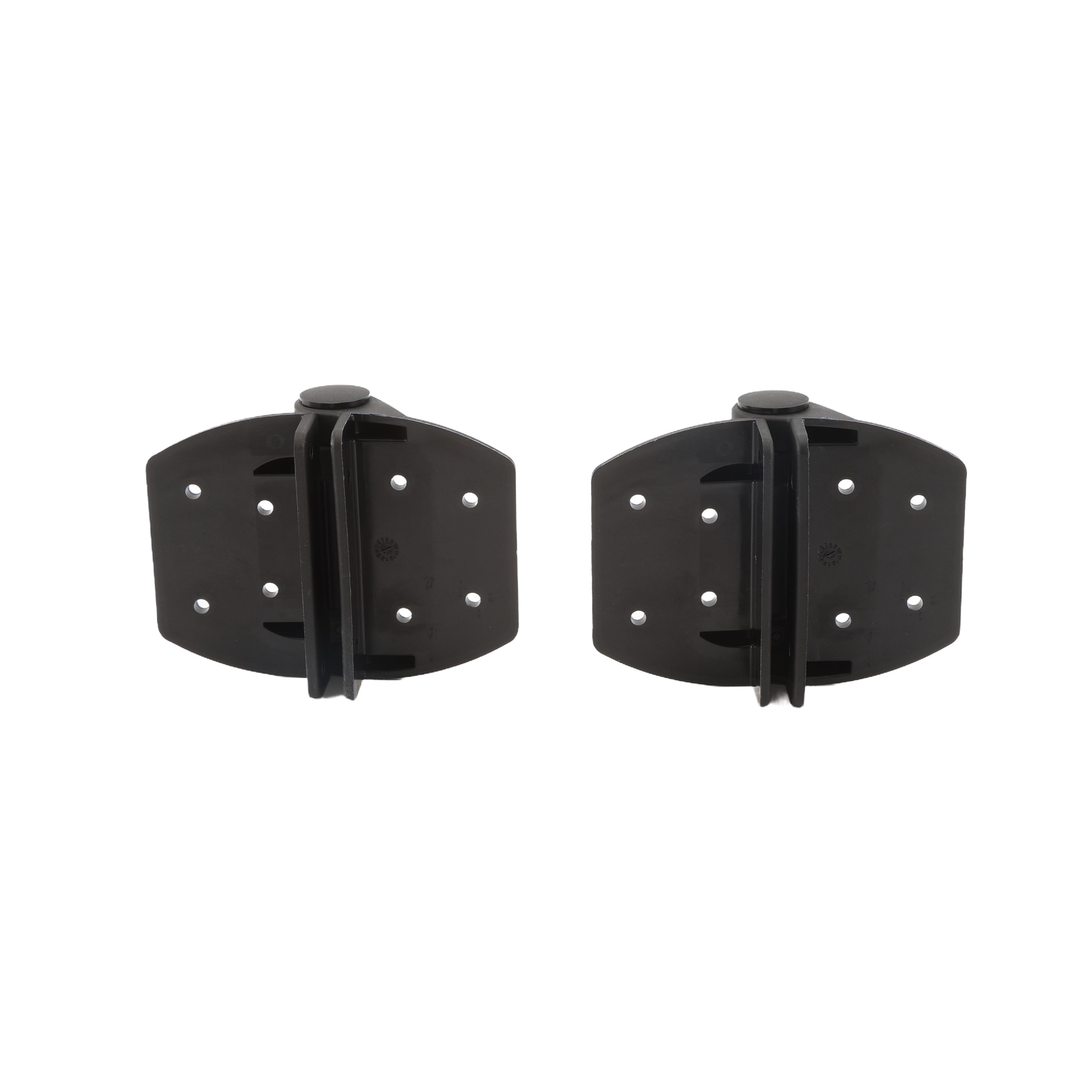 Nylon Spring Loaded Gate Hinges (Black) Vinyl Fence Fittings