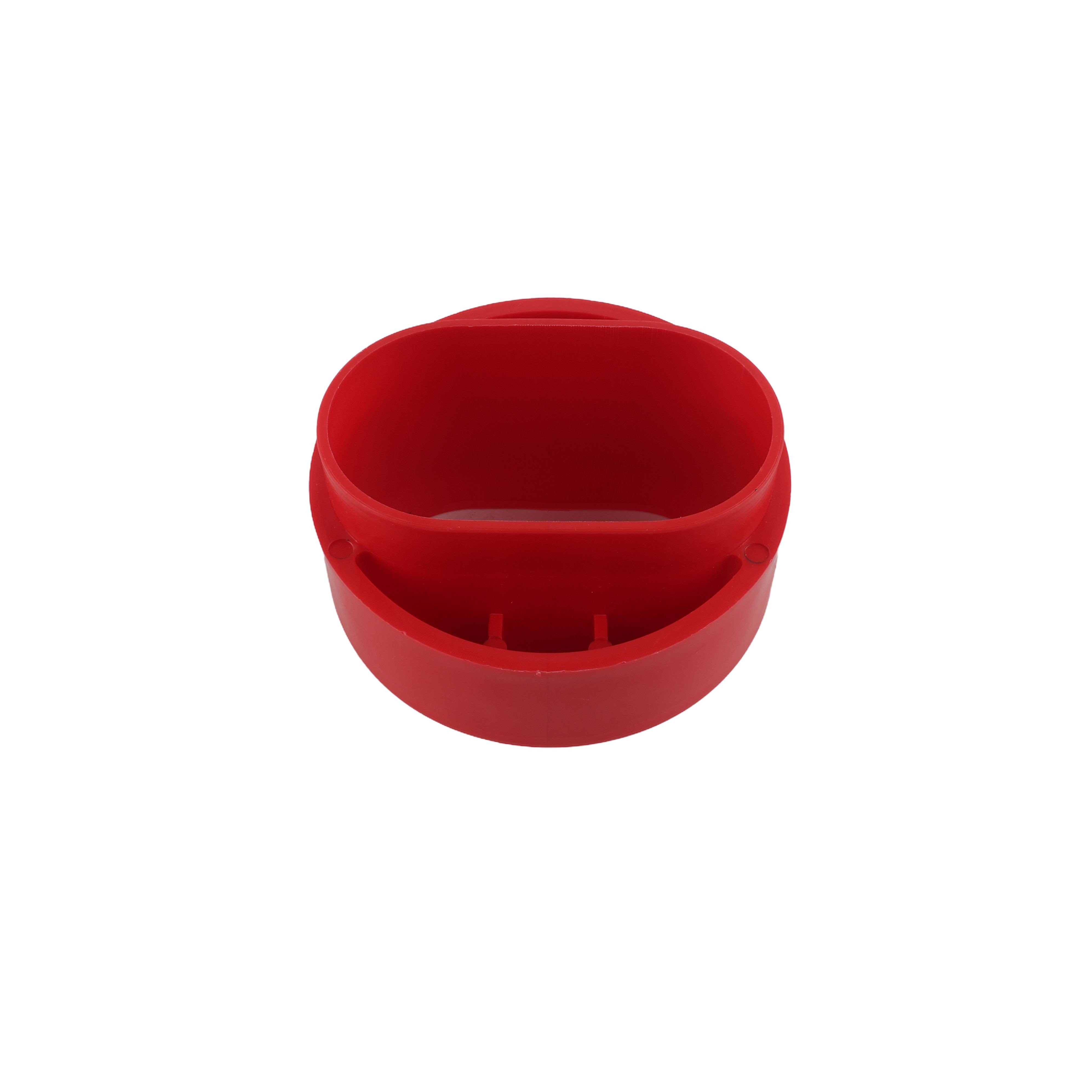 Red Professional Vinyl Fence Donut For 5" x 5" Vinyl Post and 2 1/2" (2
