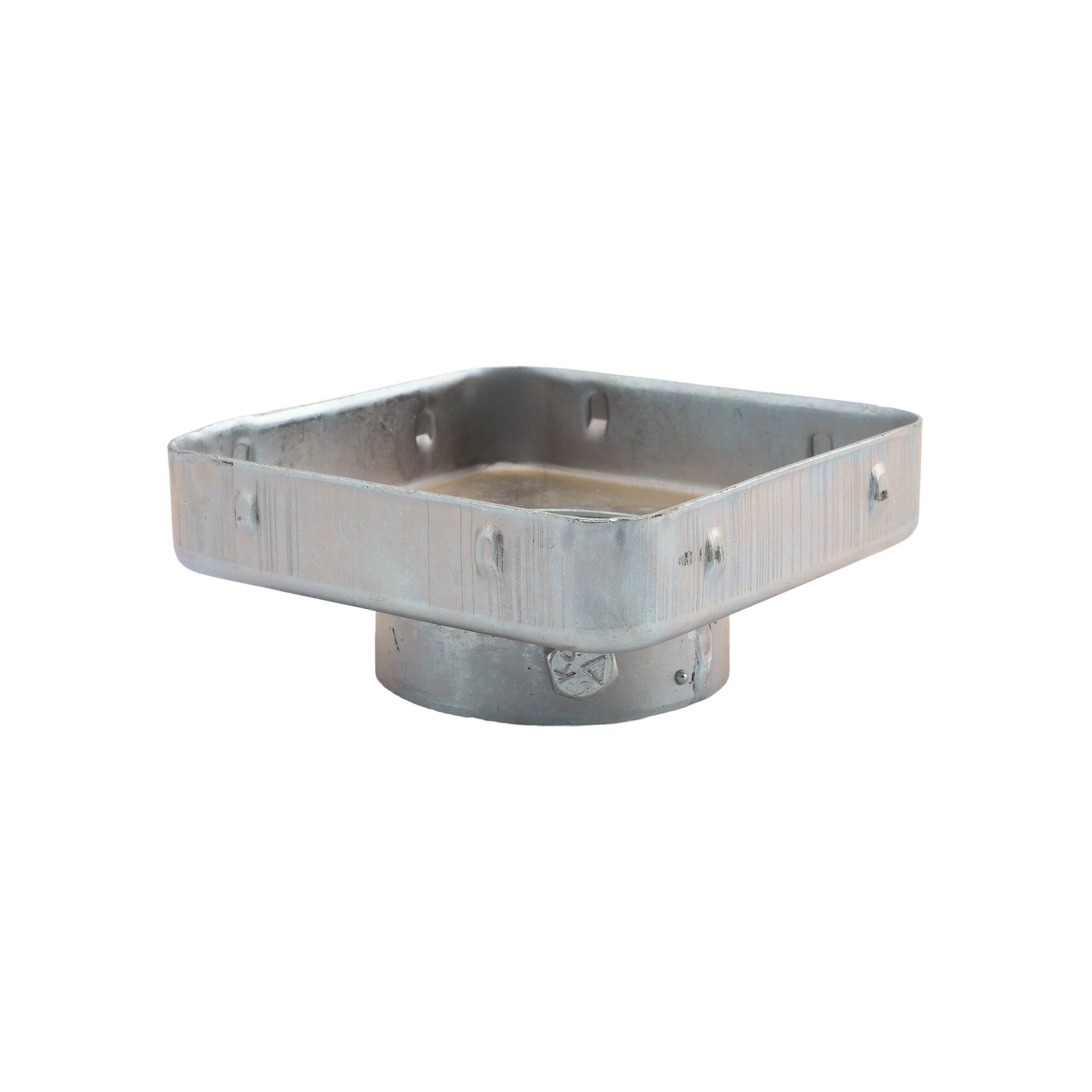 Steel No Dig Donuts for 5" x 5" Vinyl Posts and 2 1/2" (2 3/8" OD) Pipe ...