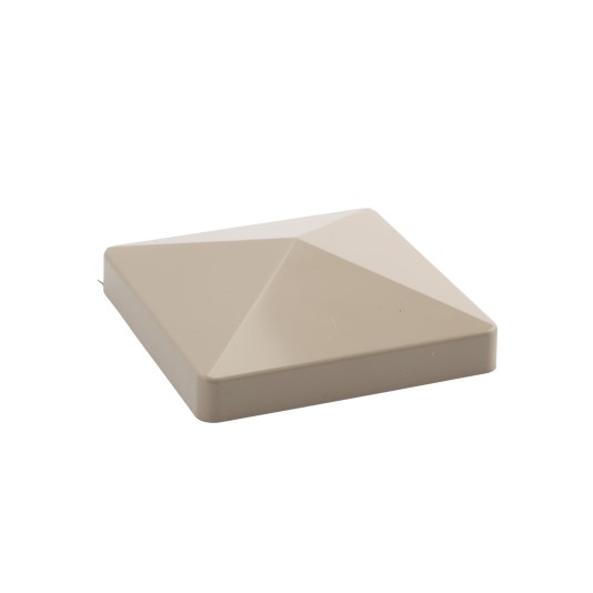 LMT 1003KK 4" x 4" Flat Vinyl Post Cap - Khaki