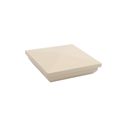 LMT 1039NA 4" x 4" New England Vinyl Post Cap - Almond