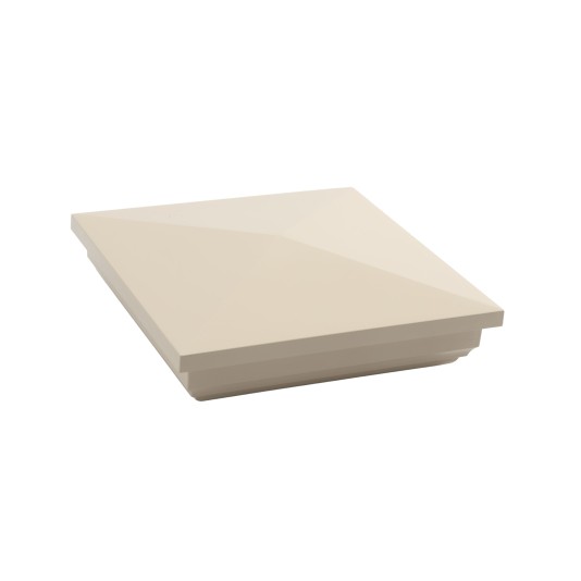 LMT 1040NA 5" x 5" New England Vinyl Post Cap - Almond