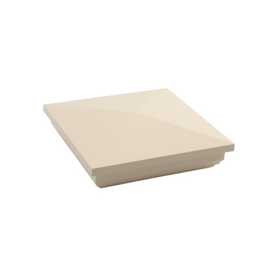 LMT 1040KT 5" x 5" New England Vinyl Post Cap - Beige