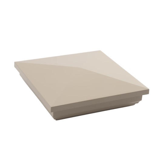 LMT 1040KK 5" x 5" New England Vinyl Post Cap - Khaki
