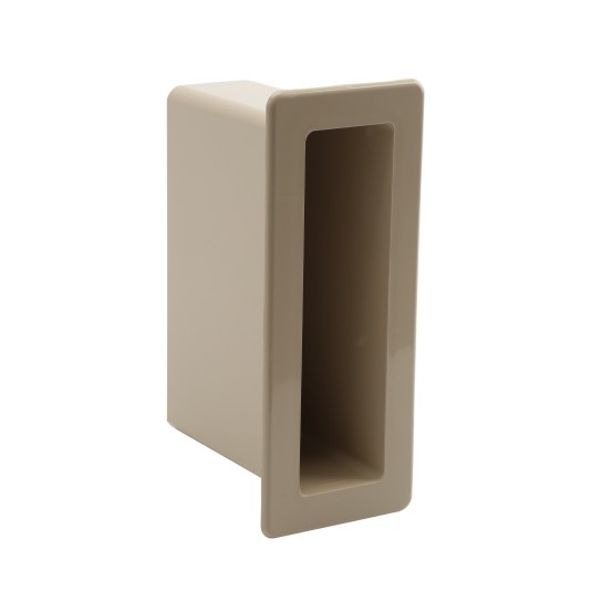 1 1/2" x 5 1/2" x 4" Pocket Rail Vinyl Fence Gate Socket (Almond) - LMT 1127-ALMOND (GeneralUse)