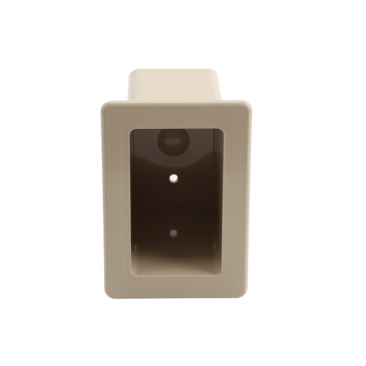 LMT 1128-ALMOND 2" x 3 1/2" x 4" Vinyl Fence Gate Socket - Almond
