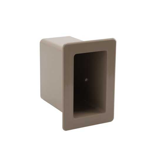 2" x 3 1/2" x 4" Vinyl Fence Gate Socket (Khaki) - LMT 1128-KHAKI