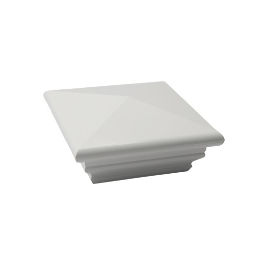 LMT 1140W 5" x 5" Federation Vinyl Post Cap - White