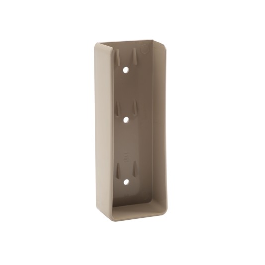 LMT 2" x 6" Rail Mount Bracket For Vinyl Fence (Khaki) - 1151-KHAKI