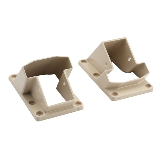 LMT 1277-ALMOND T-Rail Stair Handrail Vinyl Bracket Kit For Vinyl Railing - Almond