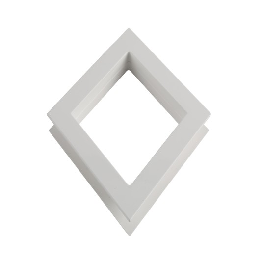 LMT 1296-WHITE Diamond Window Decorative Insert - White (GeneralUse)